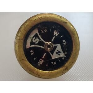 Vintage Brass Pin - Belt Compass Japan
